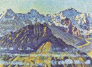 Eiger Monch und Jungfrau in der Morgensonne Ferdinand Hodler